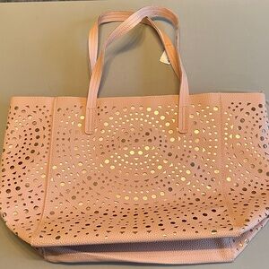 Bath & Body Works Pink Perforated Tote